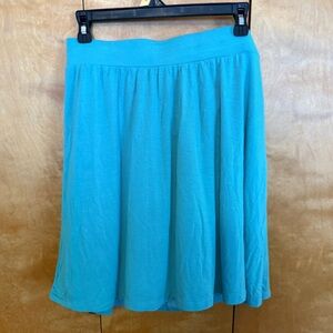 Loft Flowy Teal Cotton skirt